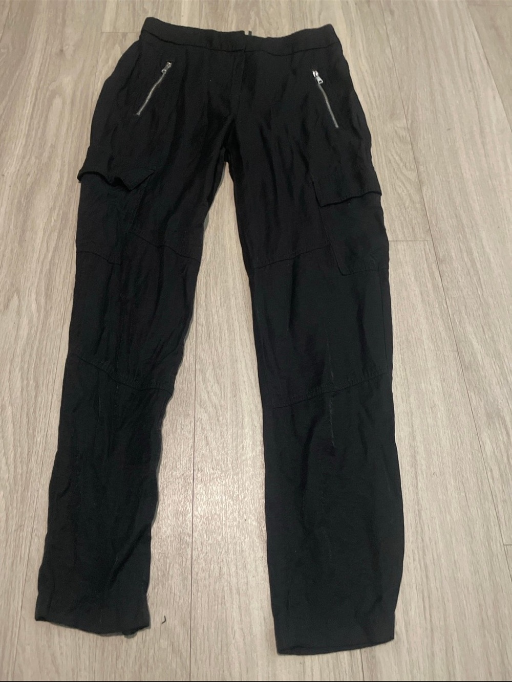 DKNY Black Elastic Waist Pants